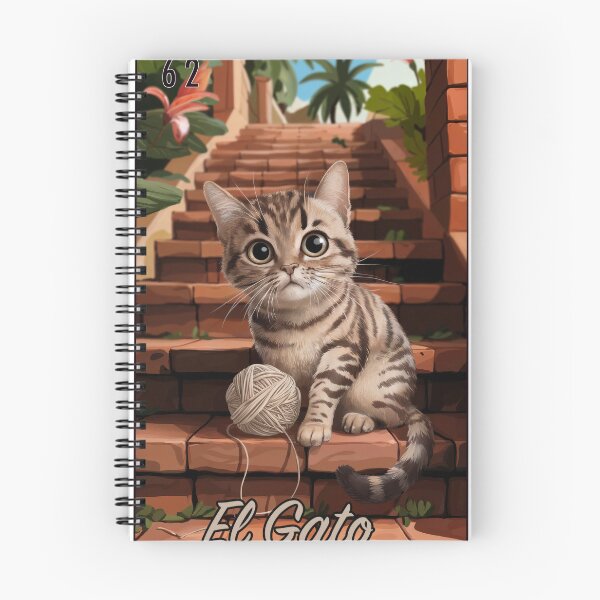 Item preview, El Gato (the cat) Loteria Card 62 designed and sold by matteflor.