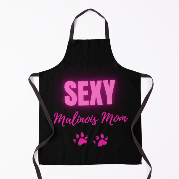 Item preview, Sexy Malinois Mom – Neon Pink Paw Print Design designed and sold by Fredster1966.