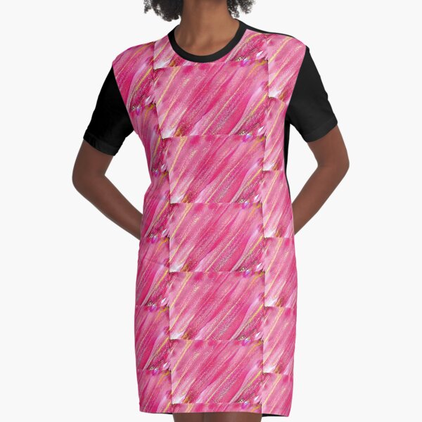 Item preview, Pink and gold diagonal abstract designed and sold by Marcella Chapman.