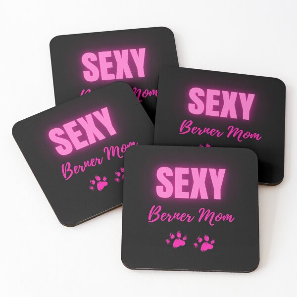 Item preview, Sexy Berner Mom – Neon Pink Bernese Mountain Dog Lover Design designed and sold by Fredster1966.