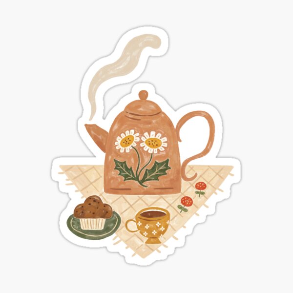 Item preview, Cozy Floral Tea Time designed and sold by ohjessmarie.
