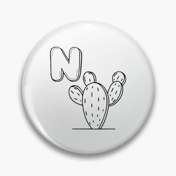 Artikelvorschau, Eine Illustration von Nopal neben einem Buchstaben N entworfen und verkauft von rasagamastore.
