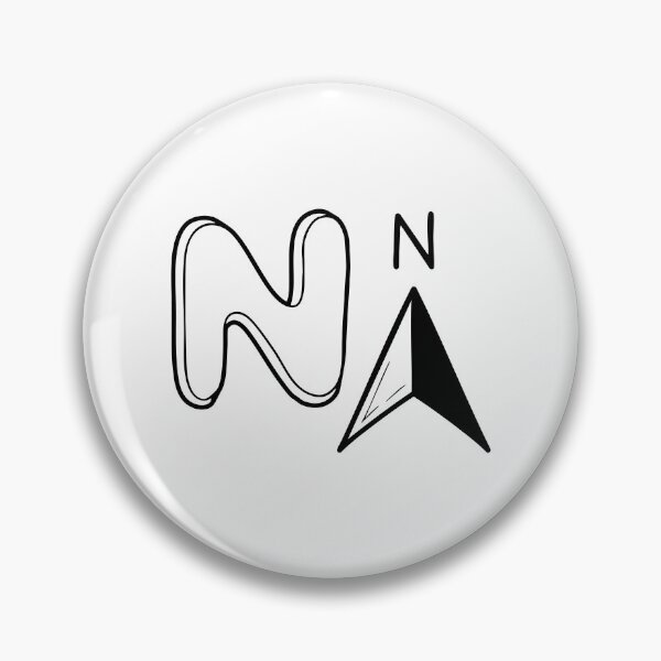 Item preview, An Illustrations of North beside a letter N designed and sold by rasagamastore.