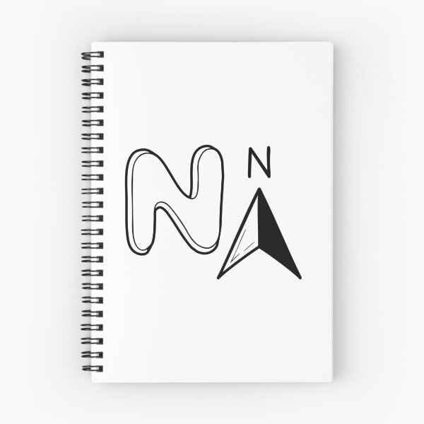 Item preview, An Illustrations of North beside a letter N designed and sold by rasagamastore.