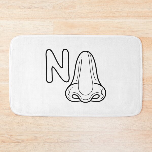 Item preview, An Illustrations of Nose beside a letter N designed and sold by rasagamastore.