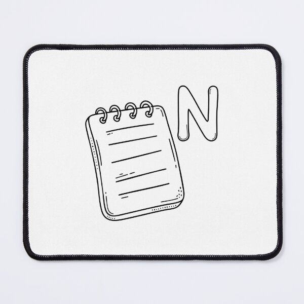 Item preview, An Illustrations of Note beside a letter N designed and sold by rasagamastore.