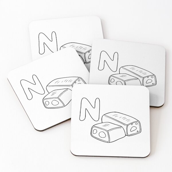 Item preview, An Illustrations of Nougat beside a letter N designed and sold by rasagamastore.