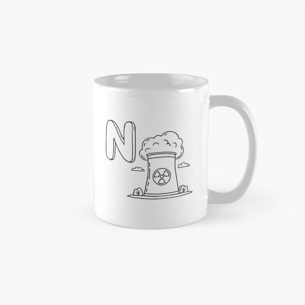 Item preview, An Illustrations of Nuclear beside a letter N designed and sold by rasagamastore.