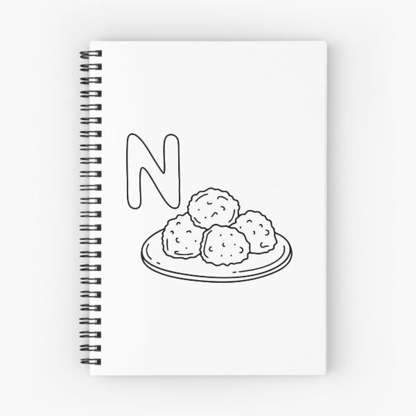 Item preview, An Illustrations of Nuggets beside a letter N designed and sold by rasagamastore.