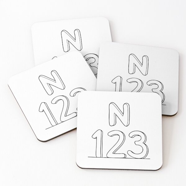 Item preview, An Illustrations of Number beside a letter N designed and sold by rasagamastore.