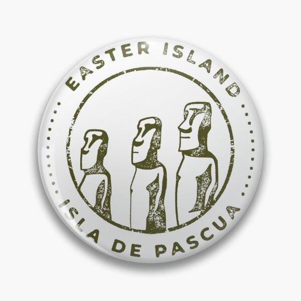 Item preview, Vintage Textured Easter Island Stamp designed and sold by NOMADIC ART.