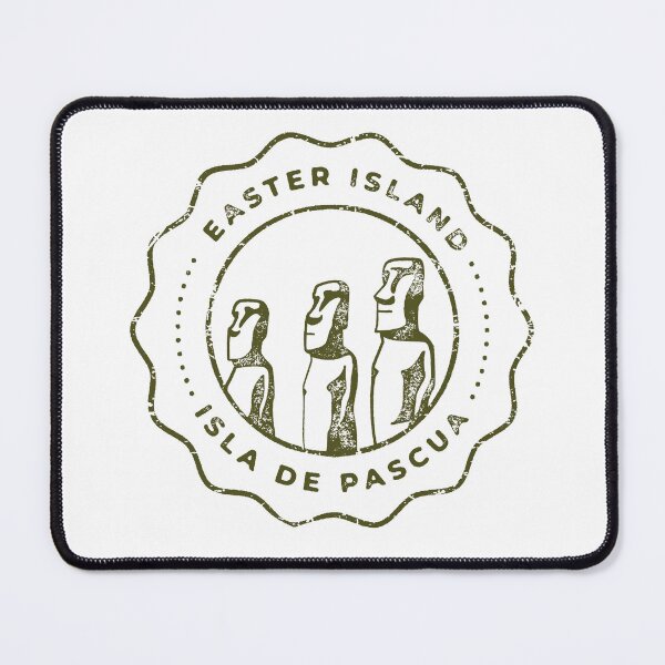 Item preview, Vintage Textured Easter Island Stamp designed and sold by NOMADIC ART.