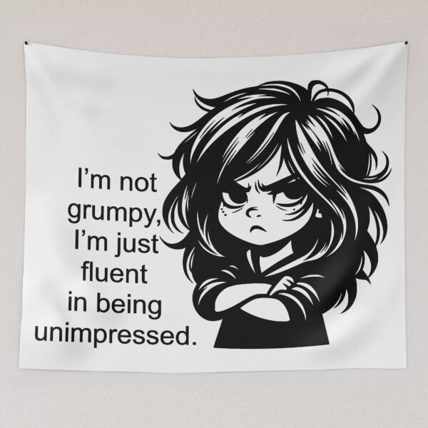 Item preview, Grumpy Girl designed and sold by Rob5Designs.