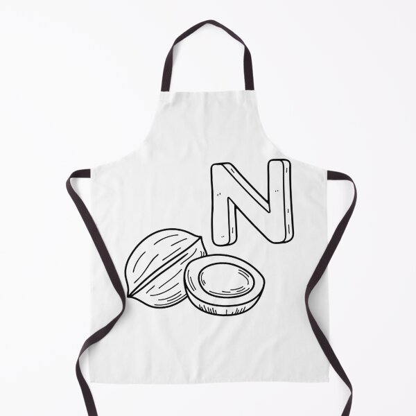 Item preview, An Illustrations of Nut beside a letter N designed and sold by rasagamastore.
