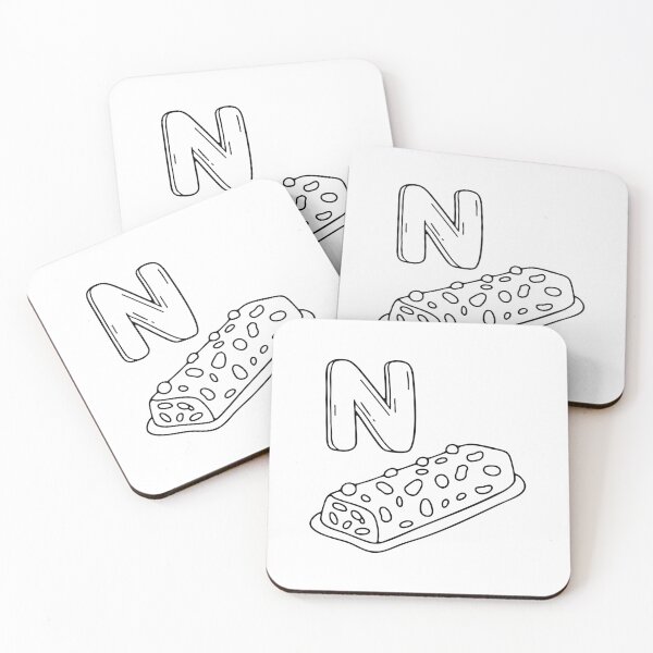 Item preview, An Illustrations of Nut bar beside a letter N designed and sold by rasagamastore.