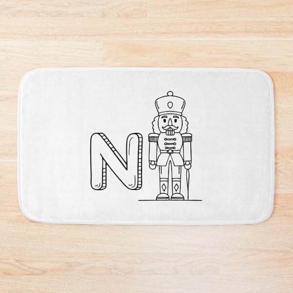 Item preview, An Illustrations of Nutcracker beside a letter N designed and sold by rasagamastore.