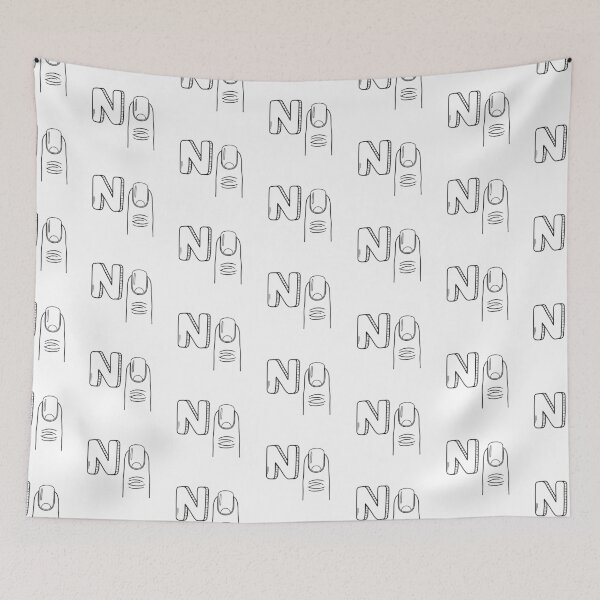 Item preview, An Illustrations of Hand nail beside a letter N designed and sold by rasagamastore.