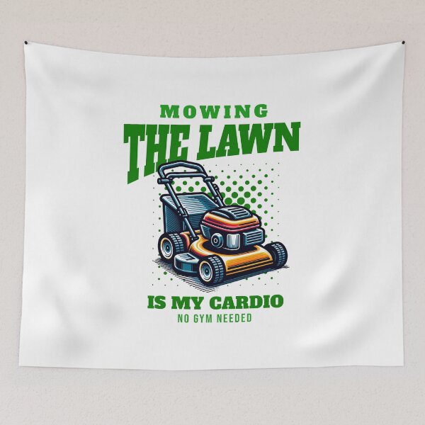 Item preview, Mowing The Lawn Is My Cardio Funny Lawn Care Workout Shirt designed and sold by BDLuck2021.