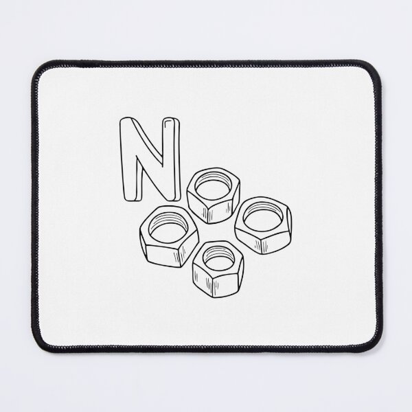 Item preview, An Illustrations of Nut metal beside a letter N designed and sold by rasagamastore.