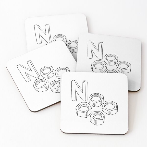 Item preview, An Illustrations of Nut metal beside a letter N designed and sold by rasagamastore.