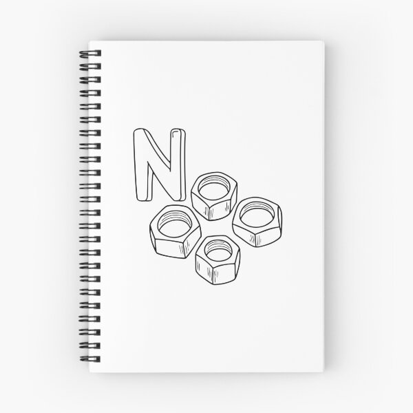 Item preview, An Illustrations of Nut metal beside a letter N designed and sold by rasagamastore.