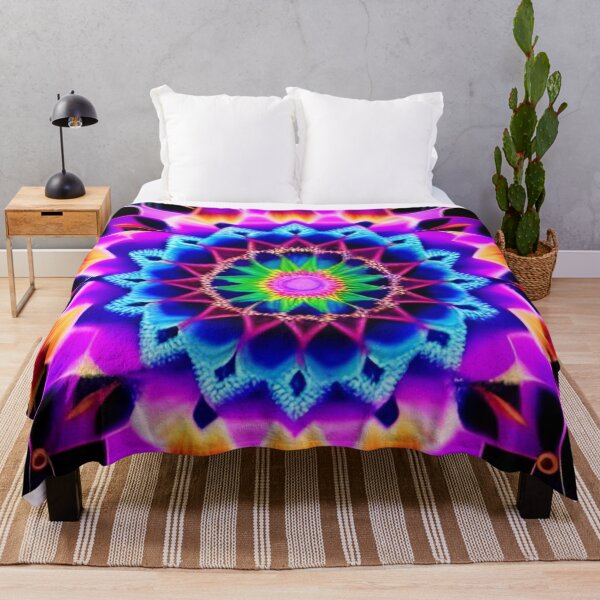 Item preview, Rainbow Mandala On Black designed and sold by Daemolitia Designs.