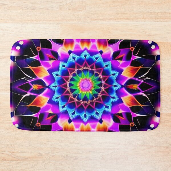 Item preview, Rainbow Mandala On Black designed and sold by Daemolitia Designs.
