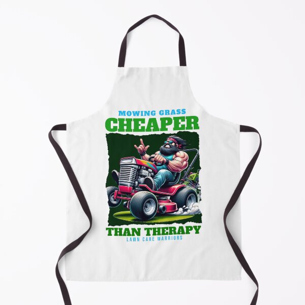 Item preview, Mowing Grass Cheaper Than Therapy Funny Lawn Care Design designed and sold by BDLuck2021.