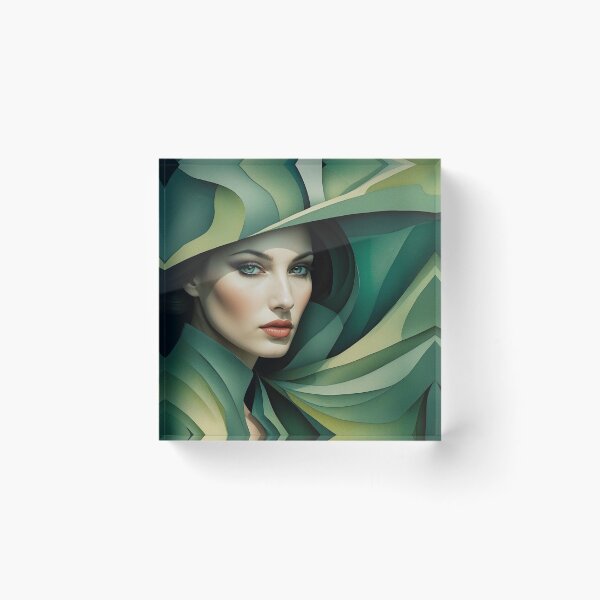 Item preview, Verdigris Fantasy: Stylized Portrait designed and sold by KilianSzmid.