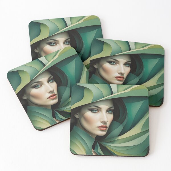 Item preview, Verdigris Fantasy: Stylized Portrait designed and sold by KilianSzmid.