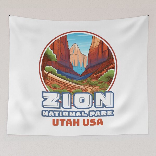 Item preview, Zion National Park Utah USA – Vintage Nature Outdoor Adventure  designed and sold by Sunserize Designs.