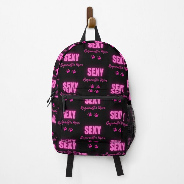 Item preview, Sexy Ragamuffin Mom – Bold Neon Pink Cat Paw Print Design designed and sold by Fredster1966.