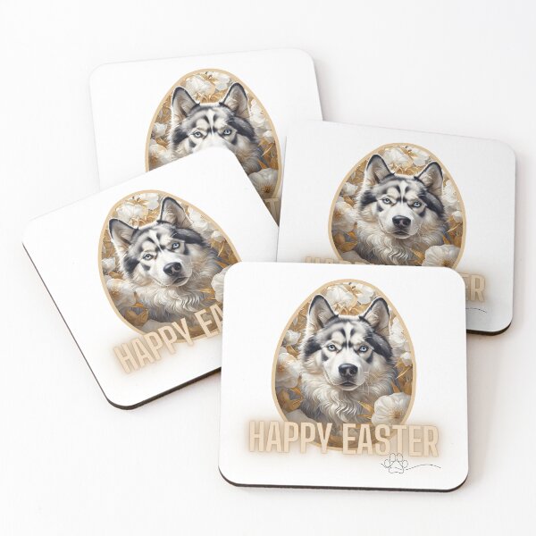 Item preview, Happy Easter | Husky | Dog designed and sold by GrifonJ.