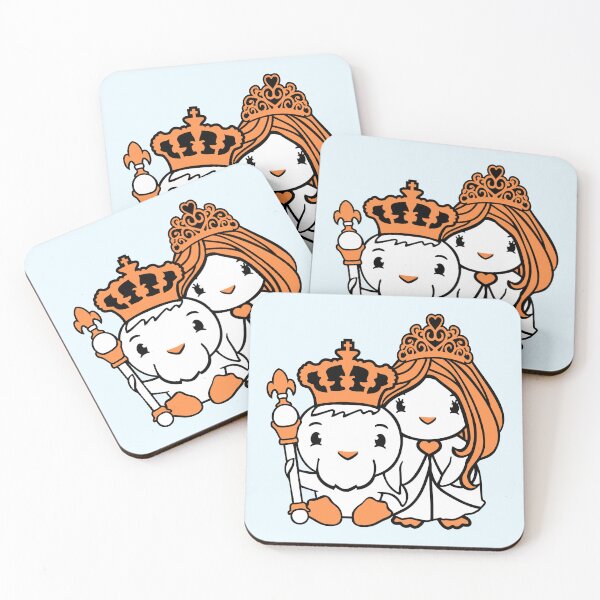 Item preview, 2 Ducks King Queen Prince Princess Couple Crown designed and sold by shirt-o-mat.