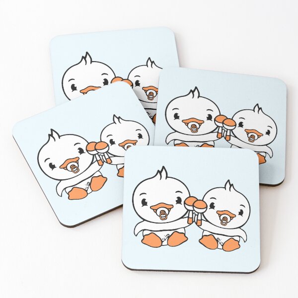 Item preview, 2 Ducks Babies Baby Children Pacifier Diaper Team designed and sold by shirt-o-mat.
