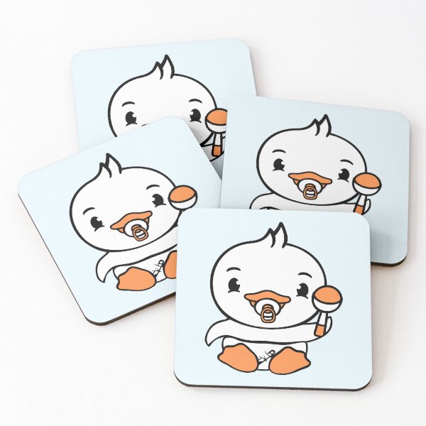Item preview, Duck Baby Child Rattle Diaper Cute Pacifier Sweet designed and sold by shirt-o-mat.