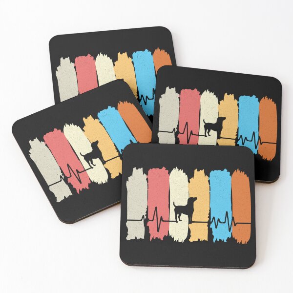 Item preview, Dog Owner Heartbeat Brushstroke Art Veterinary Cardiologists designed and sold by Stick-Artistry.