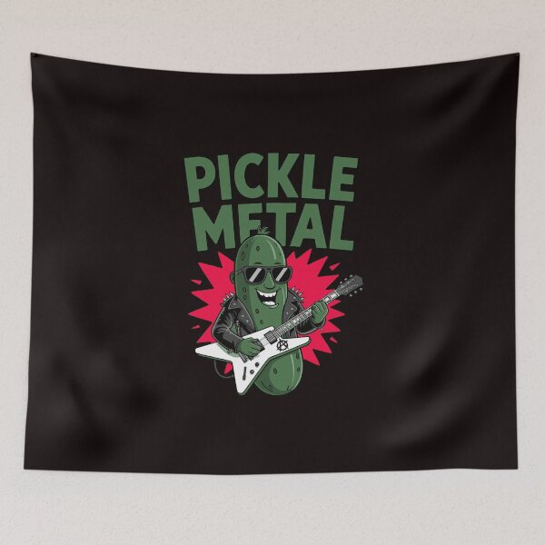 Item preview, Hilarious Heavy Metal Pickle – Rock On with This Metalhead designed and sold by paulo silveira.
