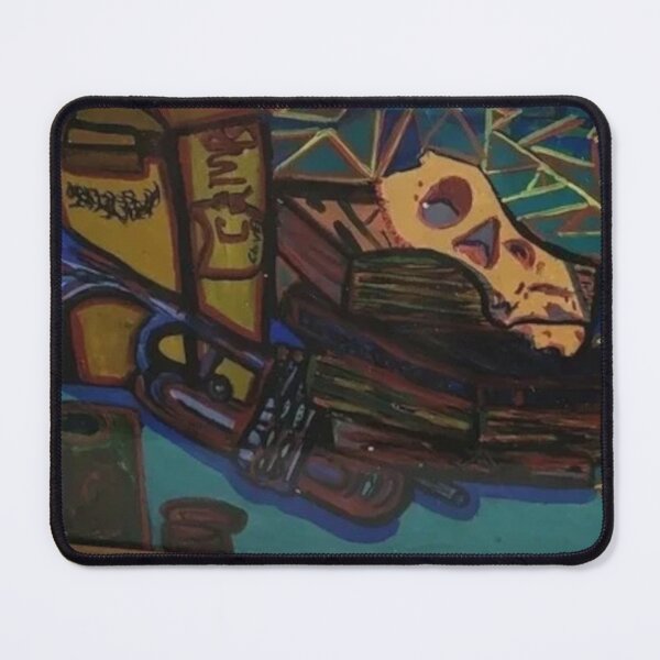 Item preview, Mystic Knowledge Skull Books & Boxes, Yellow Line Art designed and sold by LuxuryApparels.