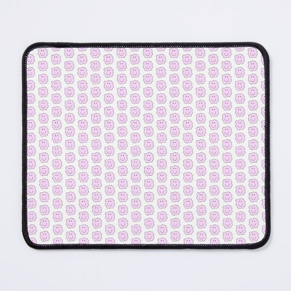 Item preview, squiggle smiley face (pink) designed and sold by chickflickcomfort.