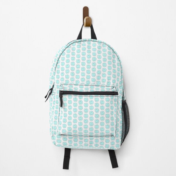 Item preview, squiggle smiley face (blue) designed and sold by chickflickcomfort.