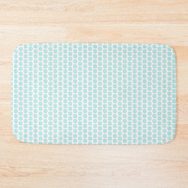 Item preview, squiggle smiley face (blue) designed and sold by chickflickcomfort.