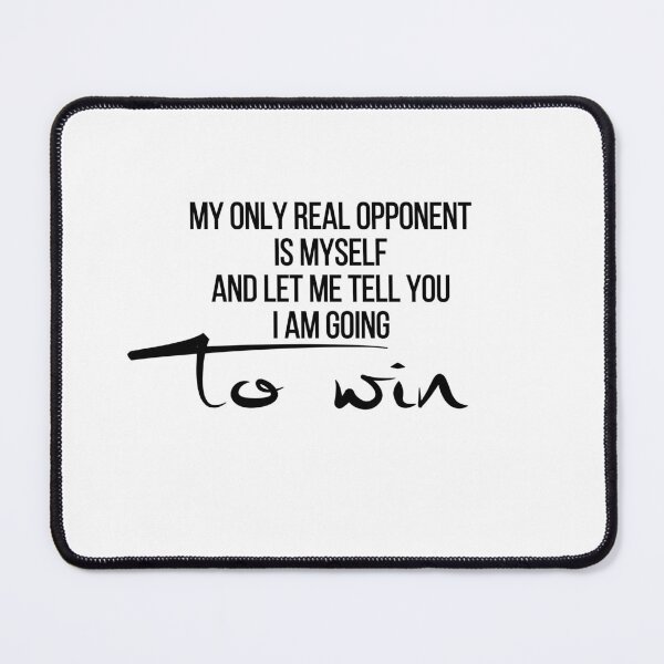 Item preview, Self Competition | Only Real Opponent Quote | Motivational Poetry Gift designed and sold by TextMuse.
