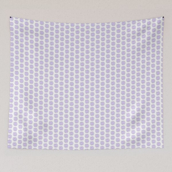 Item preview, squiggle smiley face (purple) designed and sold by chickflickcomfort.