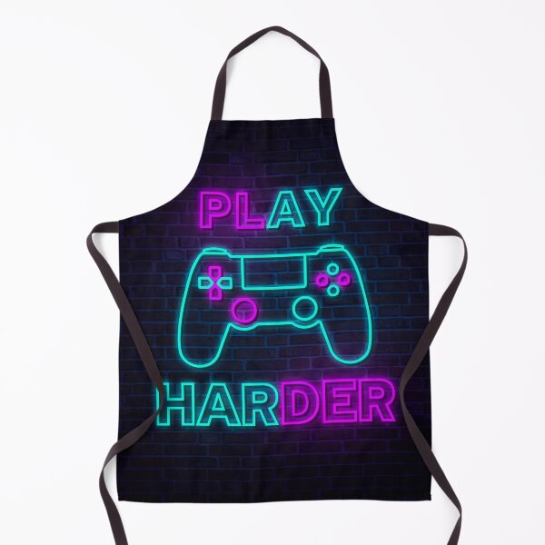 Item preview, Play Harder Neon Sign - Motivational Gaming Decor designed and sold by ApGraphicDesigns.