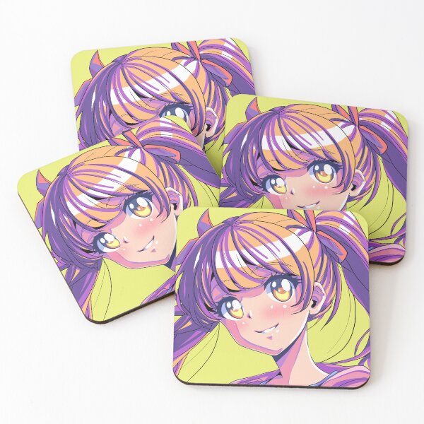 Item preview, Cheerful and Sexy Anime Waifu Portrait – Twin Ponytails Beauty designed and sold by AirForceTuan.