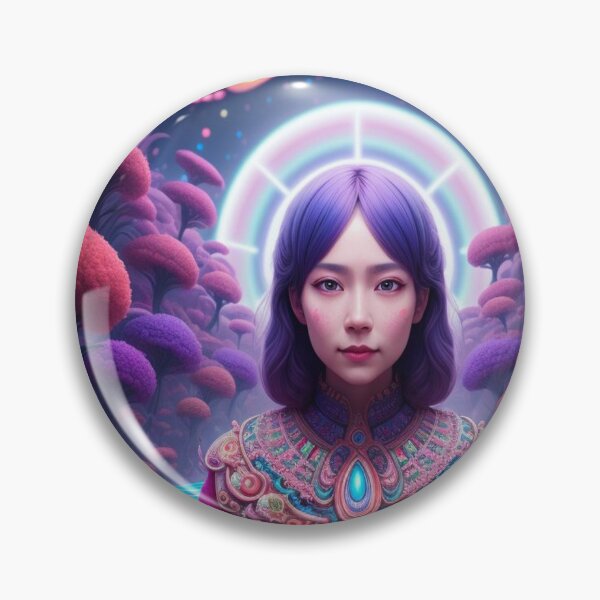 Item preview, Vivid Aura Girl – Artistic Portrait designed and sold by highplacidity.