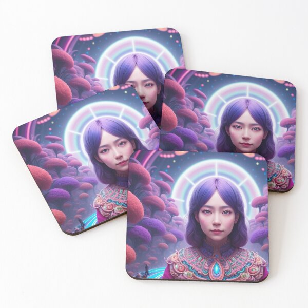 Item preview, Vivid Aura Girl – Artistic Portrait designed and sold by highplacidity.