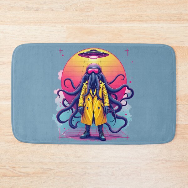 Item preview, Vibrant UFO 1980s Artwork: Cthulhu Alien Encounter designed and sold by RetroTraveller.