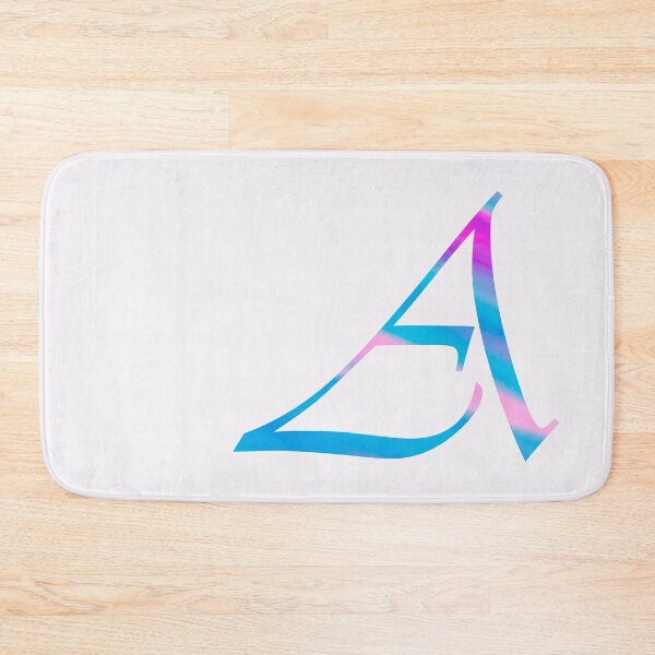 Item preview, Pink and Blue Sways - Monogram Alphabet Letter A designed and sold by WD-Artist.